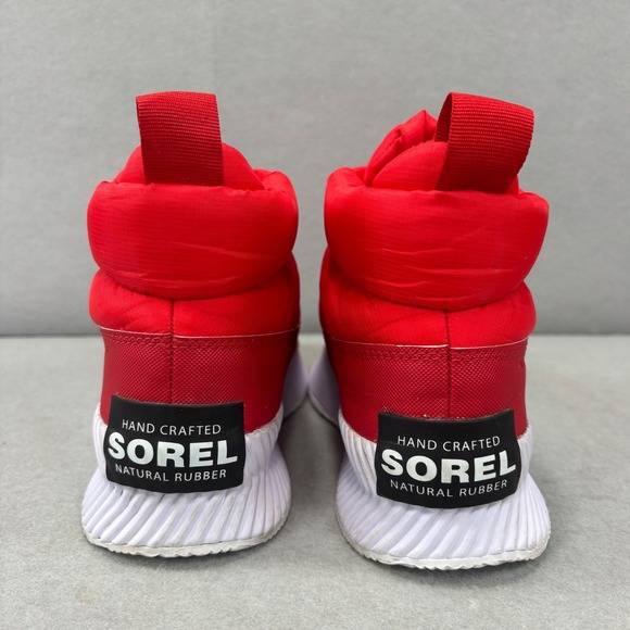 Sorel Womens Out N About III Puffy Zip Snow Boot US 6 Red Winter waterproof - Picture 5 of 10